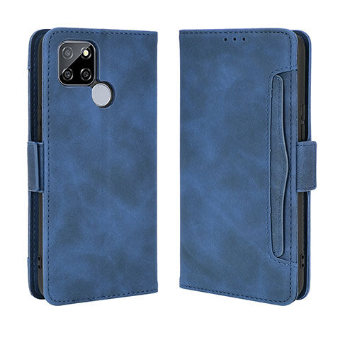 Handytasche Stand Schutzhülle Flip Leder Hülle BY3 für Realme V3 5G Blau