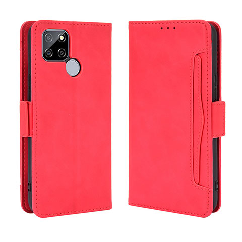 Handytasche Stand Schutzhülle Flip Leder Hülle BY3 für Realme V3 5G Rot