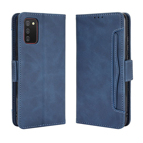 Handytasche Stand Schutzhülle Flip Leder Hülle BY3 für Samsung Galaxy A03s Blau