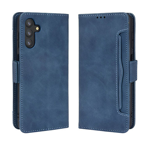 Handytasche Stand Schutzhülle Flip Leder Hülle BY3 für Samsung Galaxy A04s Blau