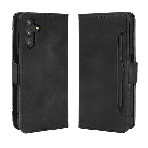 Handytasche Stand Schutzhülle Flip Leder Hülle BY3 für Samsung Galaxy A04s Schwarz