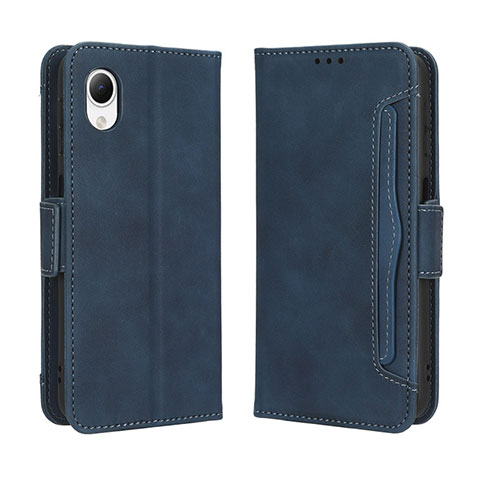 Handytasche Stand Schutzhülle Flip Leder Hülle BY3 für Samsung Galaxy A23e 5G Blau