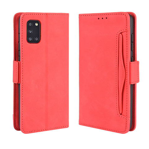 Handytasche Stand Schutzhülle Flip Leder Hülle BY3 für Samsung Galaxy A31 Rot