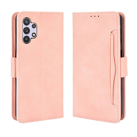 Handytasche Stand Schutzhülle Flip Leder Hülle BY3 für Samsung Galaxy A32 4G Rosa