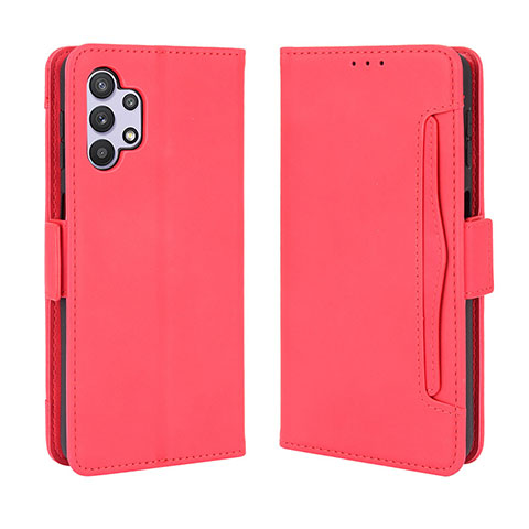 Handytasche Stand Schutzhülle Flip Leder Hülle BY3 für Samsung Galaxy A32 5G Rot