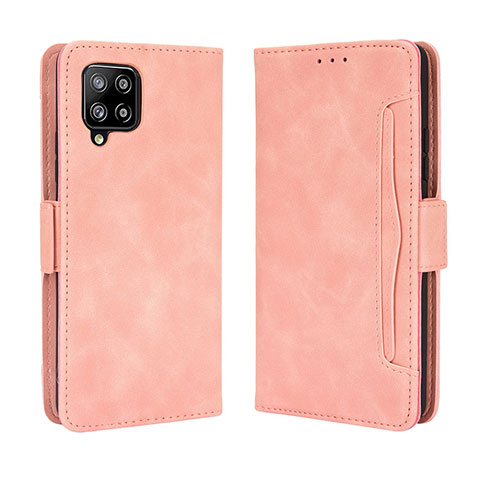 Handytasche Stand Schutzhülle Flip Leder Hülle BY3 für Samsung Galaxy A42 5G Rosa