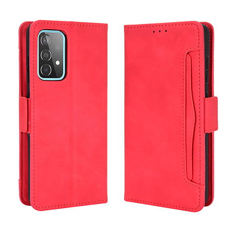 Handytasche Stand Schutzhülle Flip Leder Hülle BY3 für Samsung Galaxy A52 5G Rot