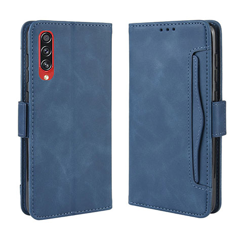 Handytasche Stand Schutzhülle Flip Leder Hülle BY3 für Samsung Galaxy A70S Blau