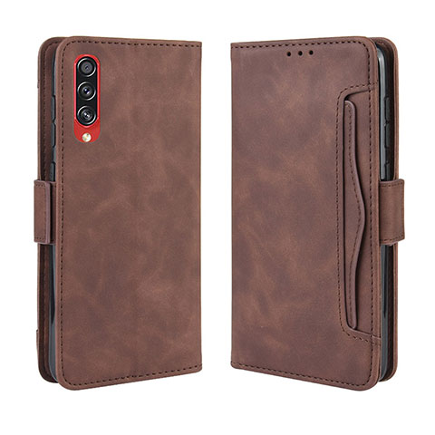 Handytasche Stand Schutzhülle Flip Leder Hülle BY3 für Samsung Galaxy A70S Braun