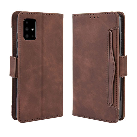 Handytasche Stand Schutzhülle Flip Leder Hülle BY3 für Samsung Galaxy A71 4G A715 Braun