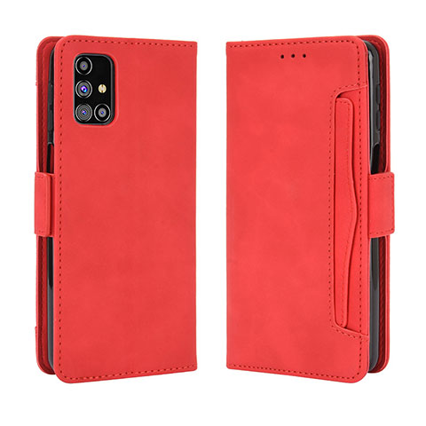 Handytasche Stand Schutzhülle Flip Leder Hülle BY3 für Samsung Galaxy M31s Rot