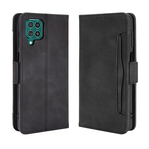 Handytasche Stand Schutzhülle Flip Leder Hülle BY3 für Samsung Galaxy M62 4G Schwarz