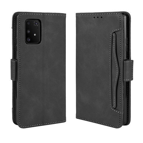 Handytasche Stand Schutzhülle Flip Leder Hülle BY3 für Samsung Galaxy M80S Schwarz