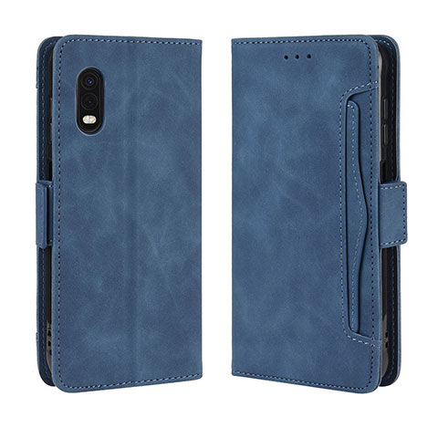 Handytasche Stand Schutzhülle Flip Leder Hülle BY3 für Samsung Galaxy XCover Pro Blau