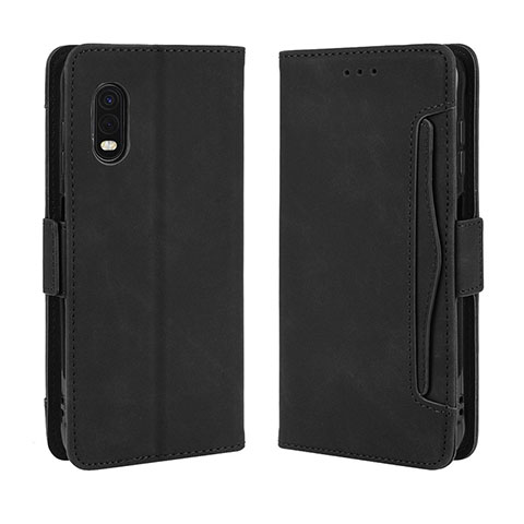 Handytasche Stand Schutzhülle Flip Leder Hülle BY3 für Samsung Galaxy XCover Pro Schwarz