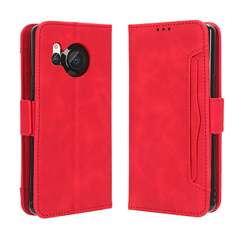 Handytasche Stand Schutzhülle Flip Leder Hülle BY3 für Sharp Aquos R8 Rot