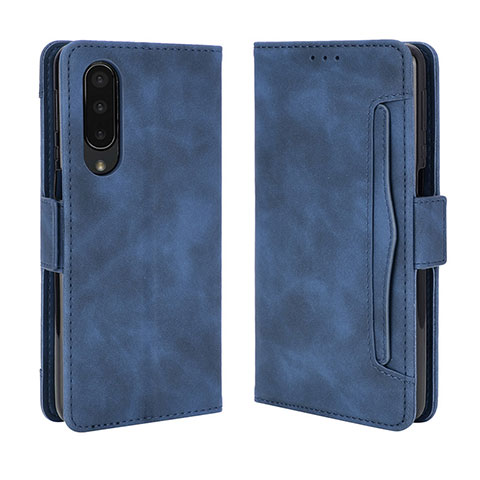 Handytasche Stand Schutzhülle Flip Leder Hülle BY3 für Sharp Aquos Zero5G basic Blau