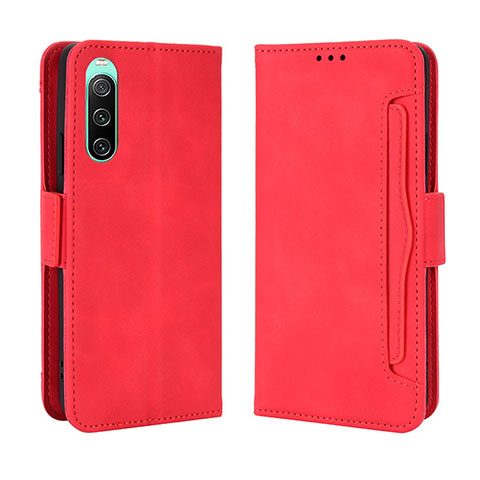 Handytasche Stand Schutzhülle Flip Leder Hülle BY3 für Sony Xperia 10 IV Rot