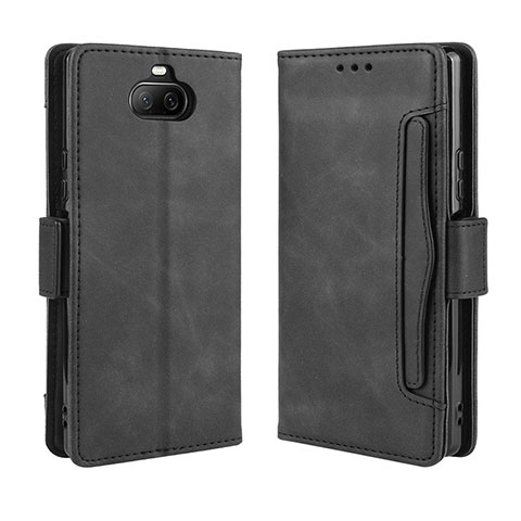 Handytasche Stand Schutzhülle Flip Leder Hülle BY3 für Sony Xperia 8 Lite Schwarz