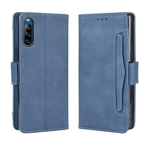 Handytasche Stand Schutzhülle Flip Leder Hülle BY3 für Sony Xperia L4 Blau