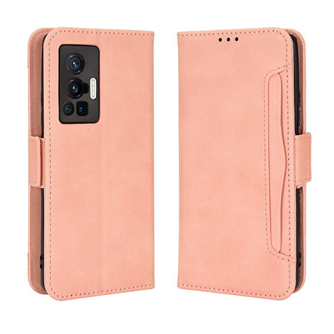 Handytasche Stand Schutzhülle Flip Leder Hülle BY3 für Vivo X70 Pro 5G Rosa