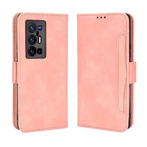 Handytasche Stand Schutzhülle Flip Leder Hülle BY3 für Vivo X70 Pro+ Plus 5G Rosa