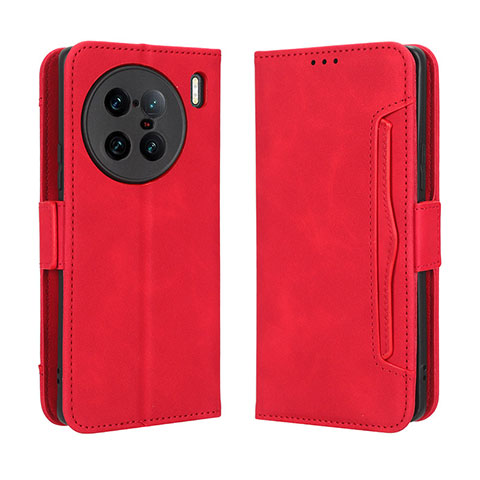 Handytasche Stand Schutzhülle Flip Leder Hülle BY3 für Vivo X90 Pro+ Plus 5G Rot