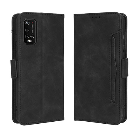 Handytasche Stand Schutzhülle Flip Leder Hülle BY3 für Wiko Power U20 Schwarz