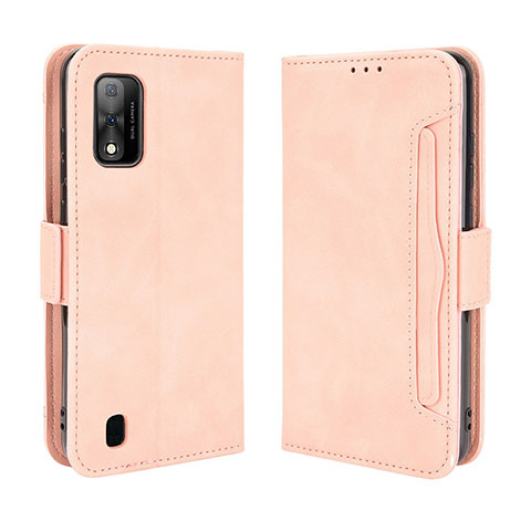 Handytasche Stand Schutzhülle Flip Leder Hülle BY3 für Wiko Ride 3 Rosa