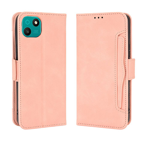 Handytasche Stand Schutzhülle Flip Leder Hülle BY3 für Wiko T10 Rosa