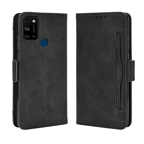 Handytasche Stand Schutzhülle Flip Leder Hülle BY3 für Wiko View5 Plus Schwarz