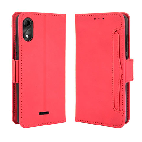 Handytasche Stand Schutzhülle Flip Leder Hülle BY3 für Wiko Y51 Rot