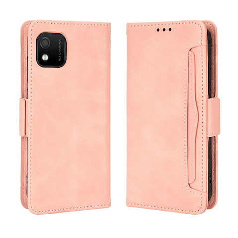 Handytasche Stand Schutzhülle Flip Leder Hülle BY3 für Wiko Y52 Rosa