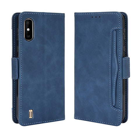 Handytasche Stand Schutzhülle Flip Leder Hülle BY3 für Wiko Y81 Blau