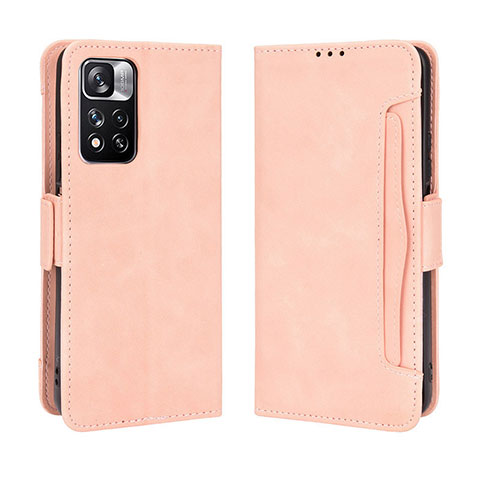 Handytasche Stand Schutzhülle Flip Leder Hülle BY3 für Xiaomi Mi 11i 5G (2022) Rosa