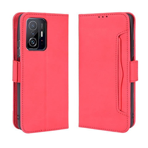 Handytasche Stand Schutzhülle Flip Leder Hülle BY3 für Xiaomi Mi 11T 5G Rot