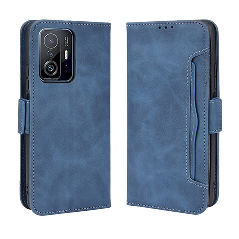 Handytasche Stand Schutzhülle Flip Leder Hülle BY3 für Xiaomi Mi 11T Pro 5G Blau