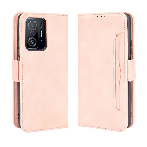 Handytasche Stand Schutzhülle Flip Leder Hülle BY3 für Xiaomi Mi 11T Pro 5G Rosa