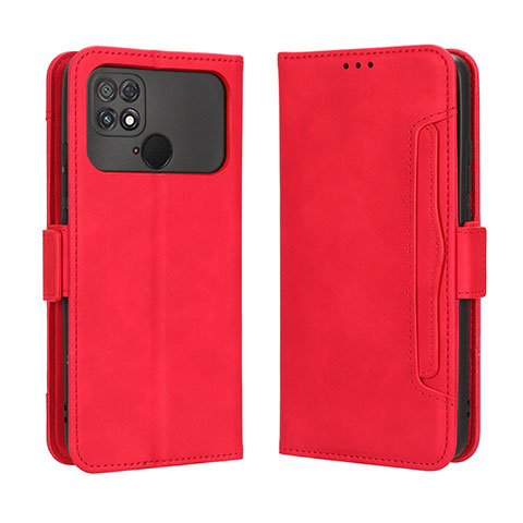 Handytasche Stand Schutzhülle Flip Leder Hülle BY3 für Xiaomi Poco C40 Rot