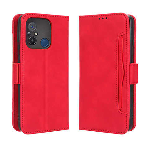 Handytasche Stand Schutzhülle Flip Leder Hülle BY3 für Xiaomi Poco C55 Rot