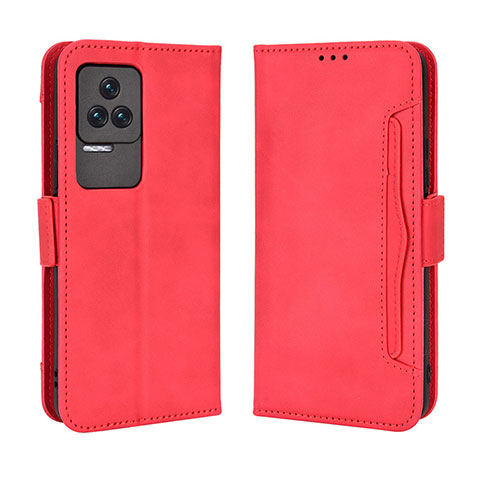 Handytasche Stand Schutzhülle Flip Leder Hülle BY3 für Xiaomi Poco F4 5G Rot