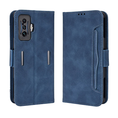 Handytasche Stand Schutzhülle Flip Leder Hülle BY3 für Xiaomi Poco F4 GT 5G Blau