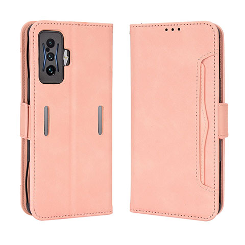 Handytasche Stand Schutzhülle Flip Leder Hülle BY3 für Xiaomi Poco F4 GT 5G Rosa