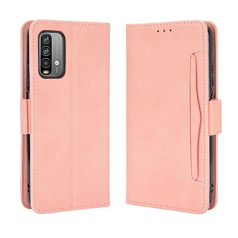 Handytasche Stand Schutzhülle Flip Leder Hülle BY3 für Xiaomi Redmi 9 Power Rosa