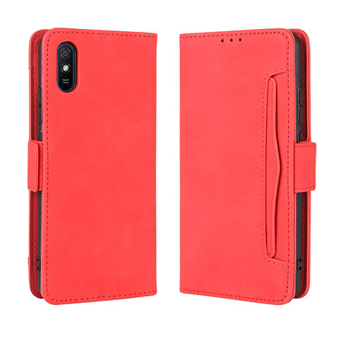 Handytasche Stand Schutzhülle Flip Leder Hülle BY3 für Xiaomi Redmi 9i Rot