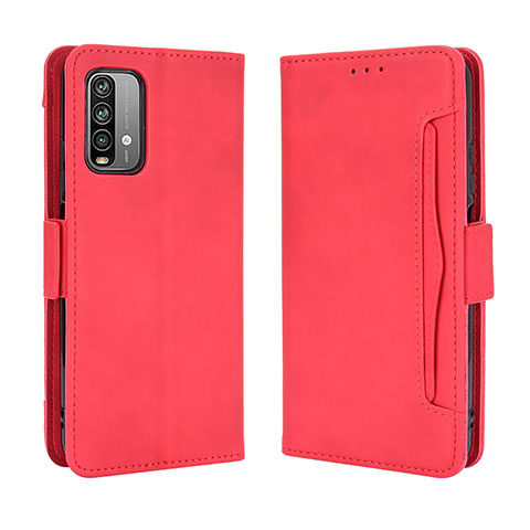 Handytasche Stand Schutzhülle Flip Leder Hülle BY3 für Xiaomi Redmi 9T 4G Rot