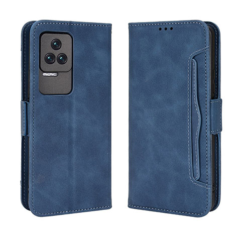 Handytasche Stand Schutzhülle Flip Leder Hülle BY3 für Xiaomi Redmi K40S 5G Blau