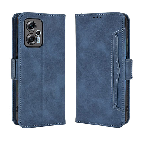 Handytasche Stand Schutzhülle Flip Leder Hülle BY3 für Xiaomi Redmi K50i 5G Blau