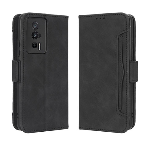 Handytasche Stand Schutzhülle Flip Leder Hülle BY3 für Xiaomi Redmi K60 5G Schwarz