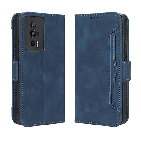 Handytasche Stand Schutzhülle Flip Leder Hülle BY3 für Xiaomi Redmi K60 Pro 5G Blau